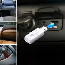 ELE-GATE Receptor Bluetooth Usb Transmisor Musica Auto Coche - Blanco - Ver 9