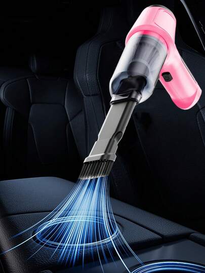In Car Stofzuiger Cleaner Strong Suction Power Portable Compact held Wireless Dry Wet Cleaning, 2400mAh, Accessories view 3