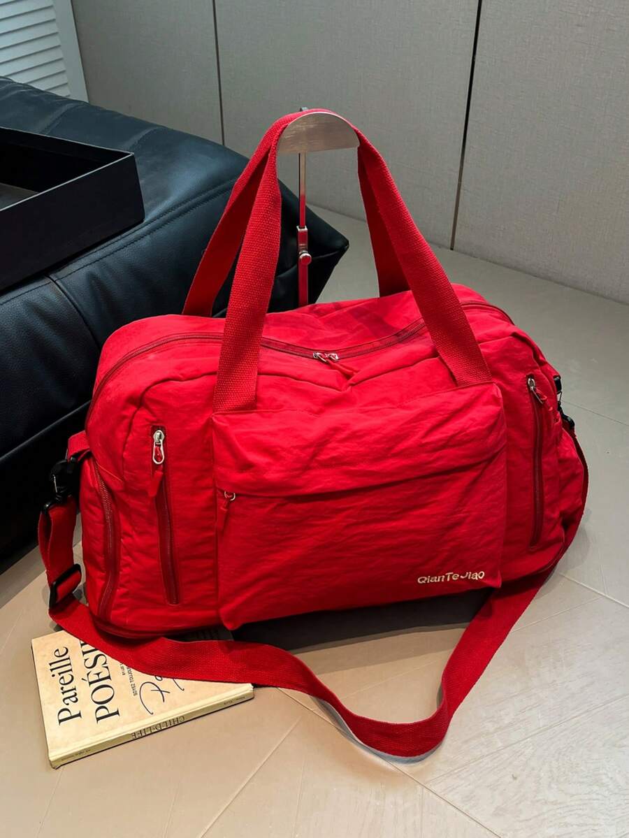 Duża torba na krótkie podróże, torba podróżna, torba sportowa i fitness dla kobiet, oddzielająca rzeczy suche od mokrych, torba na ramię