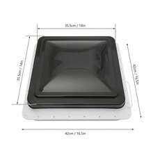 GDAE10 JUDEMII Roof Window 42 X 42 Cm Skylight Multi-Purpose Window Roof Hatch With Fan Caravan Camping Roof Window With Mosquito Net Top Hung For Universal Motorhome With Standard 14*14 Inch Openings - 1 - 查看 8