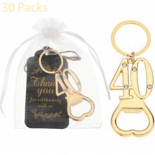 Bộ 10/30 dụng cụ mở nắp chai sinh nhật mới nhất, thích hợp làm quà tặng sinh nhật lần thứ 13, 15, 16, 18, 21, 30, 40, 50, 60, 65, 70, 75, 80, 85, 90 hoặc quà kỷ niệm ngày cưới, quà tặng sinh nhật, đồ trang trí kỷ niệm. - Nhiều màu - Xem 28