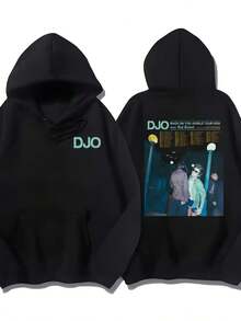 Autumn And Winter Djo The Crux Letter Pattern Printed New Song All Season Casual Versatile Loose Hoodie Sweatshirts For Women Hoodies For Men Black Hoodie For Women Men's Hoodie Sweatshirts For Men - 黑色 - 查看 1