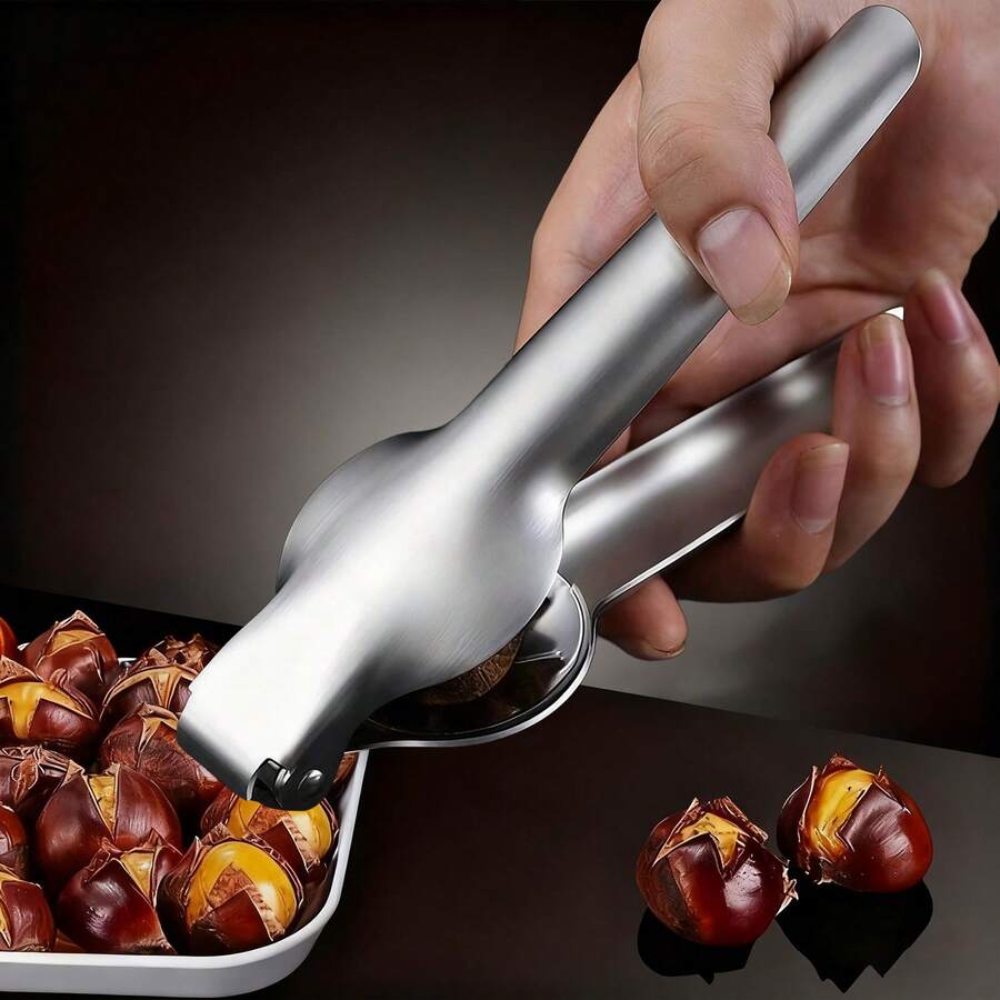 1pc Chestnut Clip, Walnut Clip Bottle Opener, Nut Peeler, Stainless Steel Nut , Kitchen Accessories