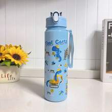 Botella de agua de 700ml con degradado, a prueba de fugas, de gran capacidad, botella de agua deportiva resistente al calor, adecuada para deportes al aire libre en verano - Multicolor - Ver 7
