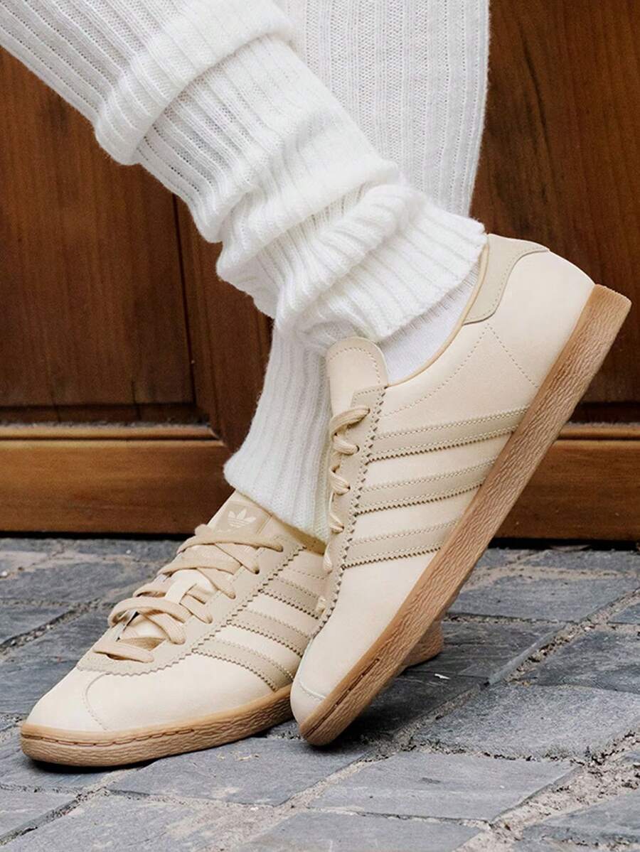 Adidas Originals Stadt 休闲薄底低帮滑板鞋,男女通用,棕色 - 棕色 - 查看 1