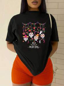 Women T-Shirts - Black - View 2