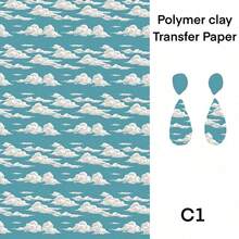 Van Gogh Monet Series Soft Pottery Special Watercolor Transfer Paper DIY Earrings Jewelry Coloring Stickers Polymer Clay Tools - Watercolor Transfer Paper - View 5