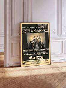 1 pieza Pintura abstracta sin marco de arte de pared de pincelada pop rock, impresión en lienzo de alta definición póster para el hogar, sala de estar, decoración de habitación