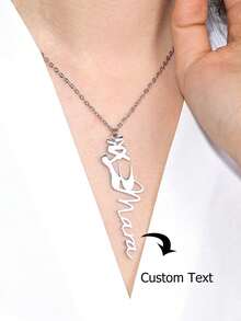 Individualisierte Tänzer Namenskette, personalisierte Gymnastik Namensplakette Kette für Frauen, Edelstahl Schmuck, Ballet Buchstaben Choker, Tanz Form Accessoires - tolles Geschenk für tanzende Freunde - Verschiedenfarbig - Übersicht 24