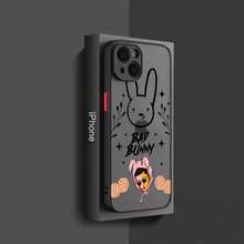 Funda de teléfono Bad Bunnys X100pre para  14 11 12 13 Mini Pro Max 8 7 Plus X XR XS MAX, cubierta mate translúcida, compatible con funda de  17, funda de  17 Pro, funda de  17 Pro Max - z5 - Ver 7