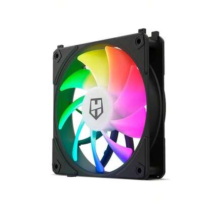 NOX NXHUMMERELINKBK Computer-Kühlsystem Computer-Gehäuselüfter 12 cm Schwarz 1 Stk.