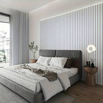 1 Roll Wood Grain Wallpaper (Inches), Gray Wood Panel Wallpaper, Removable And Peelable, Faux Wood Texture, Suitable For Bedroom, Living Room, Cabinet, Room Renovation