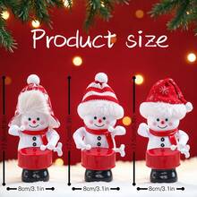 1pcChristmas Drumming Snowman Decoration With Red Hat And Scarf Holiday Ornament For Tabletop Festive Supplies Suitable For Home Party Decoration, Can Be Used For Company School Parties, And Is A Must-Have Gift For Thanksgiving And Christmas - 紅白 - 查看 7