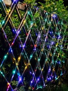 1 Roll Outdoor LED String Lights, Battery-Operated Tube Copper Wire Lights, Multi-Mode, 5m/10m, For Courtyards, Gardens, Christmas Trees, Holiday Parties Decorative Lights, Battery Powered, Push-Button Control, Flashing Function, Christmas Decorations, Warm Light, Colorful Light, White Light (Batteries Not Included) - Multicolor - View 7
