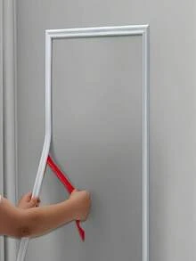 5 dải trang trí tự dính PVC dài 1m, kiểu dáng thanh lịch - Mềm mại và linh hoạt, thích hợp cho tường, sàn nhà, tủ - Dễ dàng lắp đặt, hoàn hảo cho trang trí nhà và sàn theo phong cách Châu Âu, trang trí tường mỏng, dải trang trí, trang trí hiện đại, chất liệu bền, tự dính, thiết kế nội thất, trang trí tối giản. - trắng - Xem 8