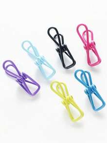 10pcs Colorful Clothespins, Multi-Purpose Clips For Laundry, Food Sealing, DIY Craft, Photo Display - Multicolor - View 7