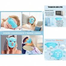 Máscaras de Gel Reutilizables para Ojos y Cara - Aloe, Caliente o Fría, Reduce Hinchazó y Ojeras, Ideal para Hombres y Mujeres - Multicolor - Ver 2