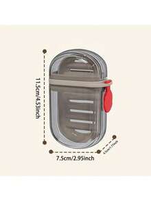 2 Stück Reise Seifenbox mit Deckel, wasserdichte tragbare Seifenbox mit abnehmbarer Ablage, geeignet für Reisen, Geschäftsreisen, Wohnheim, Airbnb, Zuhause, Badezimmer Dekoration/Seifenhalter
