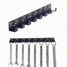 1pc Black Metal Wrench Storage Rack - Fashionable Wall-Mounted Organizer Suitable For Wrenches, Screws And Bolts, Perfect Gift For Professional Technicians, Includes Drawers, Drawer-Style Storage Rack | Stylish Metal Rack - Multicolor - View 9