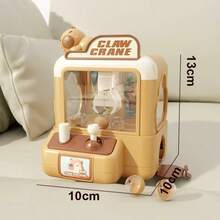 1 szt. Zabawka z pazurem w kształcie kreskówki, mini chwytak, odpowiednia do rozwijania małej motoryki i poprawy koordynacji ręka-oko, rodzinna gra interaktywna, idealna na Boże Narodzenie, Nowy Rok, prezent urodzinowy, nie wymaga baterii, w zestawie 6 małych piłek - Wielokolorowe - Zobacz 8