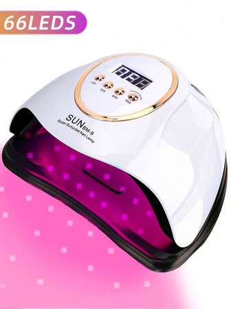 LED Nail Lamp For Manicure Nail Dryer UV Curing Light, Features Motion Sensor & LCD Display, Ideal For Home Salon & Lovely Gift