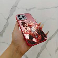 Funda de Teléfono Moderna y Elegante con el Popular Anime Dandadan, Adecuada para iPhone 11 a 17 Pro Max, con un Diseño Plateado Colorido Resistente a la Suciedad. - Plateado - Ver 3