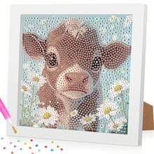 5D Diamond Painting Kit With7x7inch Wood Frame - Complete All-In-One Beginner Friendly Art Supplies For Adults, DIY Home Wall Decor, Perfect Christmas Birthday Gift & Stress Relief Therapy - 彩色 - 查看 1