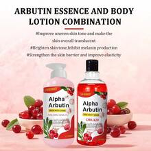 500ml Sérum Facial Clareador com Vitamina C e Alfa-Arbutina Corretor de Manchas Escuras + AHA Esfoliação de Ácido Hialurônico e Niacinamida Cuidados com a Pele para Pele Radiante e de Vidro Inspirada em Essência Leve, Vegana, Não-Comedogênica e Indicada para Todos os Tipos de Pele - 500ml - Visão 12