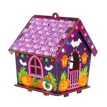 5D Diamond Painting Puzzle Christmas House, DIY Diamond Art Kit Snowy Landscape Building, Holiday Party Home Decor, Suitable For Bedroom, Living Room, Store Desktop Decoration, Great For Beginner Crafters, Holiday, Birthday, Halloween, Christmas Gifts - Multicolor - View 18