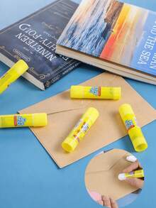 5pcs Super Strong Glue Sticks - Quick Drying, High Viscosity, Solid PVA Glue Sticks With Cartoon Design, Suitable For Office And School Crafts, Home And Office Adhesive, Applicable For Paper Crafts, Cards, Photos (Random Style) - Multicolor - View 9