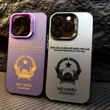 Funda de Teléfono con Patrón de Pasaporte de Vietnam para 17 16e 16 Pro Max 15 14 Plus 13 12 11 Pro, Cubierta Trasera de Silicona a Prueba de Golpes - 5 - Ver 3