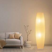 HonoDing Paper Floor Lamp, 59'' Minimalist Japanese Lamp,Lamparas Para Sala,  Office, Kids Room, Reading, Living Room Decor- Bedroom Furniture No Bulb(Oval 2 Pack) - US A Type Plug(110-127V) - View 8