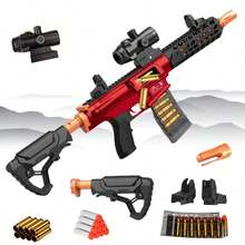 Outdoor Foam Shooting Toy Gun, Suitable For Parties And Group Activities, Universal Toys For Boys And Girls, Ideal Choice For Christmas And Halloween Gifts - Đỏ - Xem 6