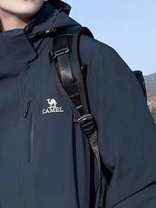 CAMEL CROWN Men's Three-In-One Hardshell Jacket For Outdoor Mountaineering Plus Fleece Lining Waterproof Breathable And Warm