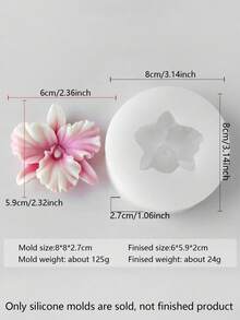 2 khuôn silicon hình bướm và hoa lan nhỏ, thích hợp để làm bó nến, khuôn nến 3D, quà tặng Giáng sinh, khuôn silicon chịu nhiệt, dẻo và dễ vệ sinh, đa năng để làm nến thơm tự làm, đá thơm, đúc nhựa và nhiều hơn nữa, tuyệt vời để trang trí ngày lễ, thiền định và tạo không khí trong nhà. - trắng - Xem 14