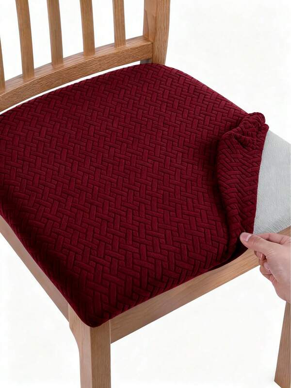 1/4/6pcs Chair Seat Covers, Stretch Dust-Proof And Waterproof, Suitable For Dining Room, Living Room, Bedroom Chairs