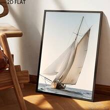 1 bức tranh sơn dầu hiện đại trên vải canvas, khắc họa hình ảnh một chiếc thuyền buồm trên biển. Áp phích in theo phong cách cổ điển với hình ảnh một con tàu gỗ căng buồm. Trang trí tường phòng khách, hành lang, phòng học, phòng ngủ. Trang trí tường, trang trí mùa thu (không có khung) - Nhiều màu - Xem 11