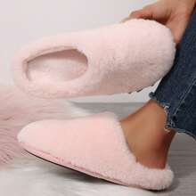 Slippers For Women Soft Plush Memory Foam Slippers Warm Fuzzy Fluffy Bedroom Slippers Ladies Slip On House Shoes Autumn Winter Shoes Cotton Fuzzy Slippers Indoor House - 粉色 - 查看 5