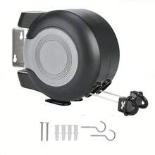 Double-Wire Telescopic Clothesline - Black - View 8