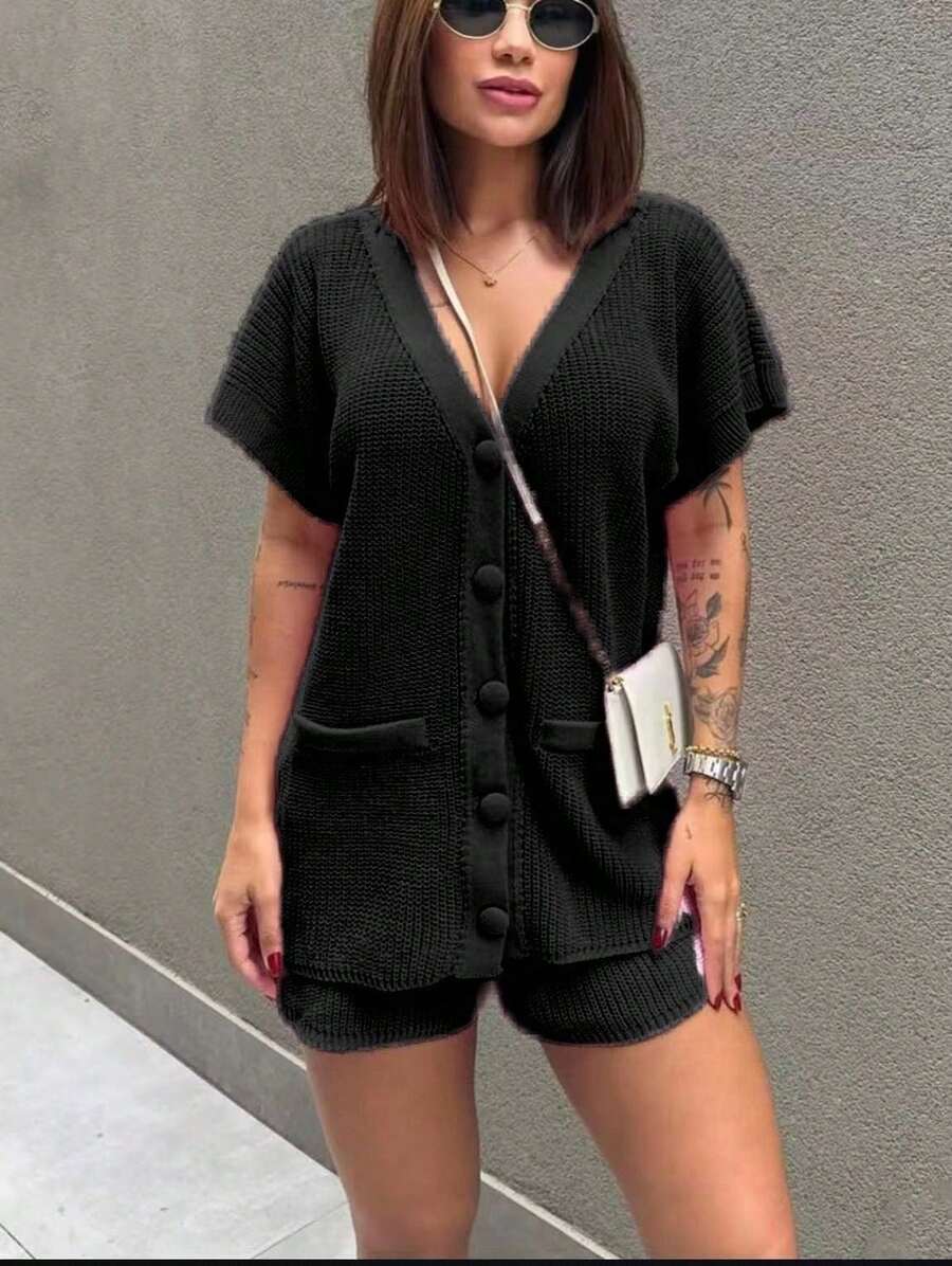 New Bodysuit Set - Black - View 1