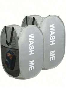 1pc Household Foldable Dirty Clothes Basket, Clothes Storage Basket ,Dirty Clothes Basket Barrel Laundry Basket Bathroom Dirty Clothes Storage Basket New Type Laundry Basket Foldable Popup Net Basket Dirty Clothes Basket With Handlelaundry Hamper,Washing Basketbathroom Organizer,Basket,Storage Basket,Foldable Laundry Basket - 彩色 - 查看 6