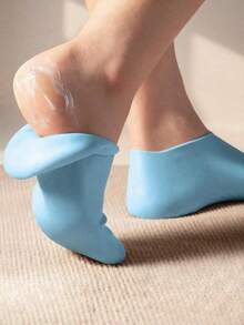 1双硅胶保湿足部护理袜，防止皲裂，去除死皮，足部护理袜 - 彩色 - 查看 5