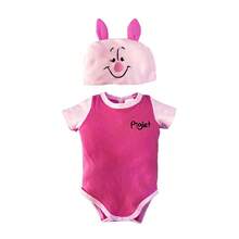 Disney Printed Multi-Garment Baby Outfit With Hat - Hot Pink - View 2