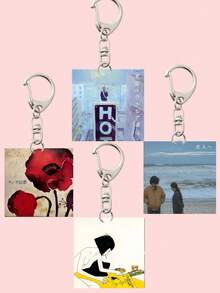 1pc 'Lamp Tour Merch' PMMA Keychain, Cute Goth Y2k 'Lamp In Live' Keyring For Accessories, Jewelry Bag Charms Car Accessories, Gift For Fans