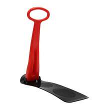Snow Scooters, 3 Pack Foldable Cold Resistant Downhill Outdoor Winter Ski Scooter Snow Sled W/Helpful Handle - Red - View 7