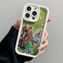 1PC KPOP B- Phone Case for  16 15 14 13 Pro Max 11 12 Plus Black Silicone Cover,Covercompatible with  17 Hülle, 17 pro Hülle, 17 promax Hülle