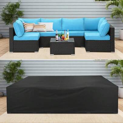 MUTAO 1 stuk robuuste Oxford tuinmeubelhoes, tafelhoes voor buiten, geschikt voor tafels, stoelen, banken en bureaus buiten