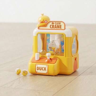 1pc Cartoon Claw Machine Toy, Mini Grabber, Suitable For Developing Fine Motor Skills And Improving Hand-Eye Coordination, Family Interactive Game, Great For Christmas, New Year, Birthday Gifts, No Battery Required, Comes With 6 Small Balls