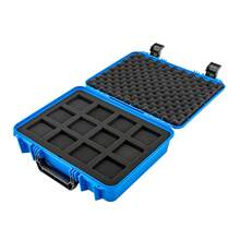 12 Watch Box Hard Case Travel Storage Protection Shockproof Pressure - Blue - View 4
