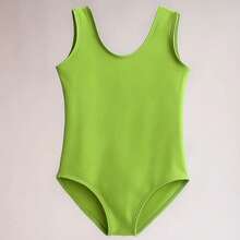 Girls' Leotard Tank Top Uniform Ballet Jazz Gymnastics Colorful 04 To 14 - 綠色 - 查看 2